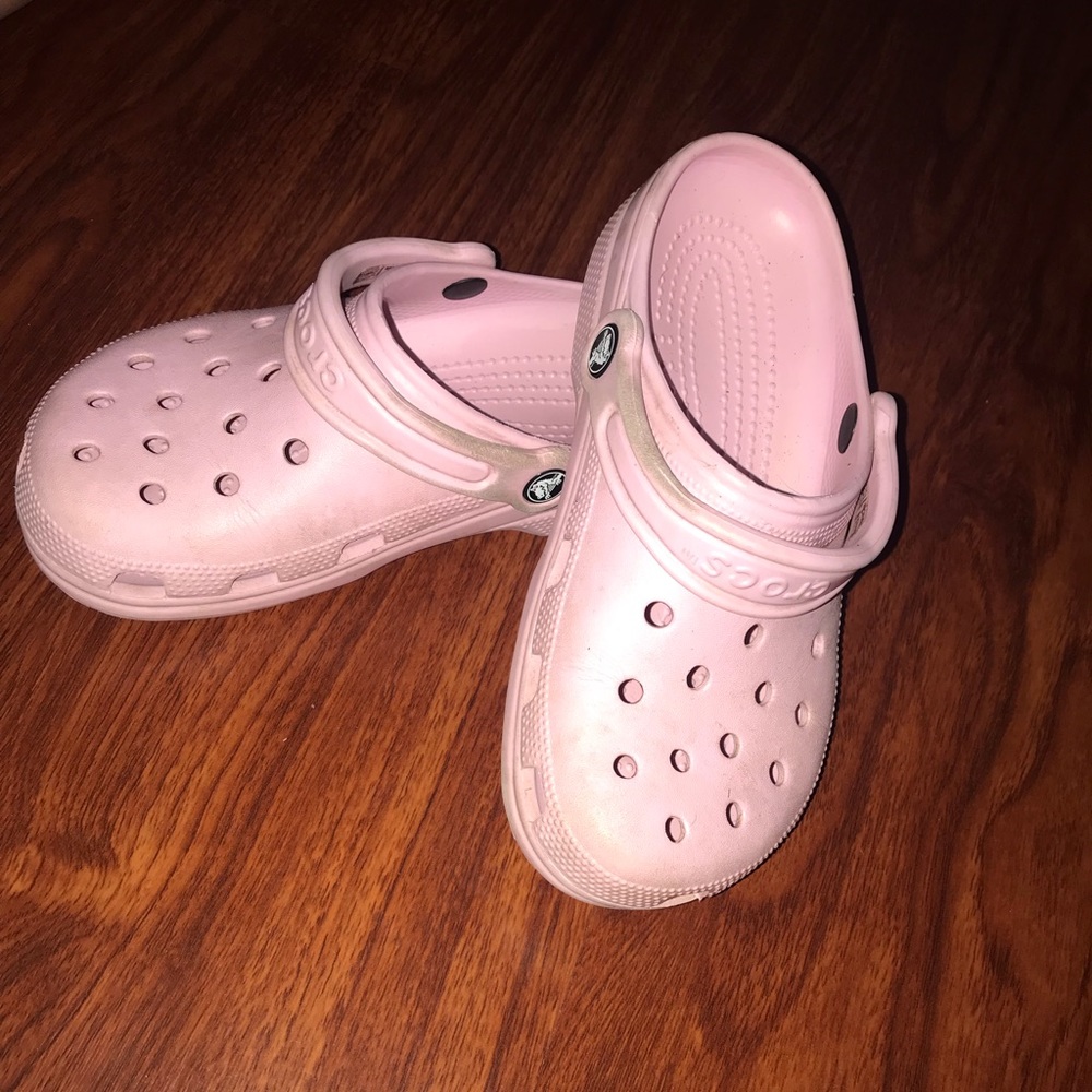 Baby pink Crocs